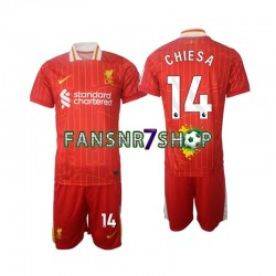 Liverpool fußball trikot Chiesa 14 Kinder Heim 2024-2025 Kurzarm