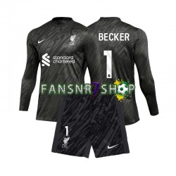 Liverpool fußball trikot Alisson Becker 1 Torhüter Kinder Heim 2024-2025 Langarm