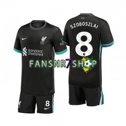 Liverpool fußball trikot Szoboszlai 8 Kinder Auswärts 2024-2025 Kurzarm
