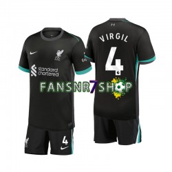 Liverpool fußball trikot Virgil 4 Kinder Auswärts 2024-2025 Kurzarm