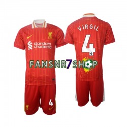 Liverpool fußball trikot Virgil 4 Kinder Heim 2024-2025 Kurzarm