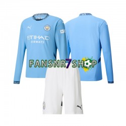 Manchester City fußball trikot Kinder Heim 2024-2025 Langarm