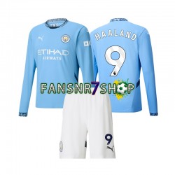 Manchester City fußball trikot Erling Haaland 9 Kinder Heim 2024-2025 Langarm