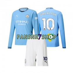 Manchester City fußball trikot Jack Grealish 10 Kinder Heim 2024-2025 Langarm