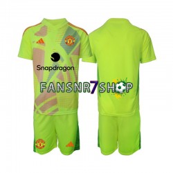 Manchester United fußball trikot Torhüter Kinder Auswärts 2024-2025 Kurzarm