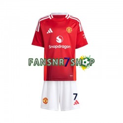 Manchester United fußball trikot Beckham 7 Kinder Heim 2024-2025 Kurzarm