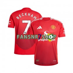 Manchester United fußball trikot Beckham 7 Herren Heim 2024-2025 Kurzarm