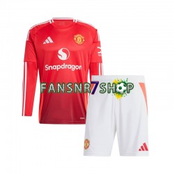 Manchester United fußball trikot Kinder Heim 2024-2025 Langarm