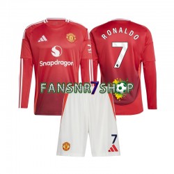 Manchester United fußball trikot Cristiano Ronaldo 7 Kinder Heim 2024-2025 Langarm