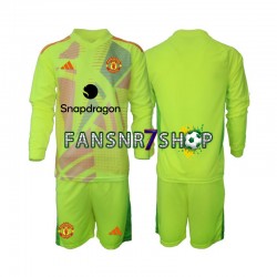 Manchester United fußball trikot Torhüter Kinder Auswärts 2024-2025 Langarm