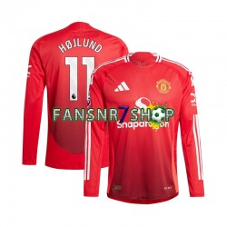 Manchester United fußball trikot Rasmus Hojlund 11 Herren Heim 2024-2025 Langarm