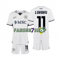 SSC Neaples fußball trikot Lukaku 11 Kinder Auswärts 2024-2025 Kurzarm