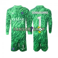 Paris Saint-Germain fußball trikot Gianluigi Donnarumma 1 Torhüter Kinder Auswärts 2024-2025 Langarm