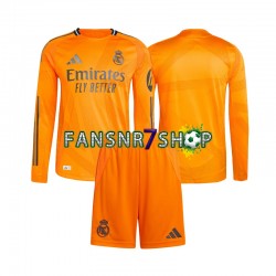 Real Madrid fußball trikot Kinder Auswärts 2024-2025 Langarm