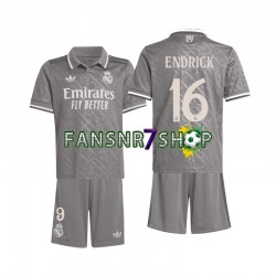 Real Madrid fußball trikot Endrick 16 Kinder Ausweich 2024-2025 Kurzarm