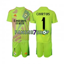 Real Madrid fußball trikot COURTOIS 1 Torhüter Kinder Viertes 2024-2025 Kurzarm