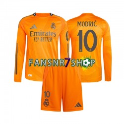 Real Madrid fußball trikot Luka Modrić 10 Kinder Auswärts 2024-2025 Langarm