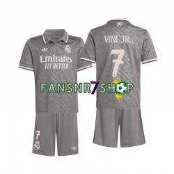 Real Madrid fußball trikot Vini JR. 7 Kinder Ausweich 2024-2025 Kurzarm