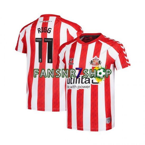 fußball trikot Sunderland Chris Rigg 11 Herren Heim 2024-2025 Kurzarm