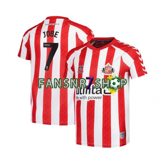 fußball trikot Sunderland Jobe Bellingham 7 Herren Heim 2024-2025 Kurzarm