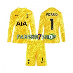 Tottenham Hotspur fußball trikot Vicario 1 Torhüter Kinder Heim 2024-2025 Langarm