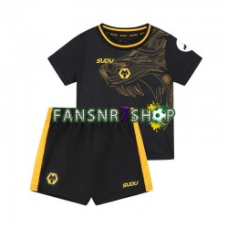 Wolverhampton Wanderers fußball trikot Kinder Auswärts 2024-2025 Kurzarm